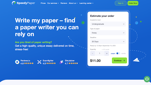 SpeedyPaper.com Review – Online Paper Writing Service for Students